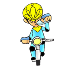 Bicycle man. sticker #6925092