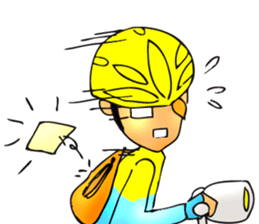 Bicycle man. sticker #6925093