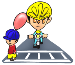 Bicycle man. sticker #6925094