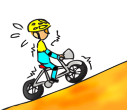 Bicycle man. sticker #6925098