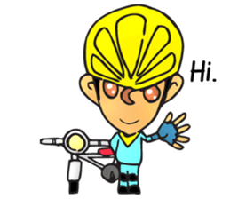 Bicycle man. sticker #6925099
