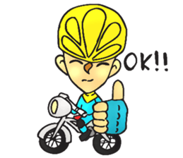 Bicycle man. sticker #6925101