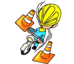 Bicycle man. sticker #6925102