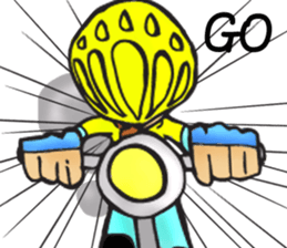 Bicycle man. sticker #6925103