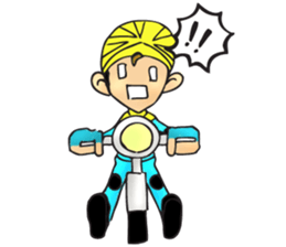 Bicycle man. sticker #6925104