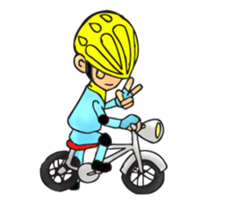 Bicycle man. sticker #6925105
