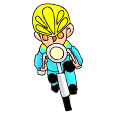 Bicycle man. sticker #6925106