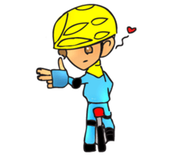 Bicycle man. sticker #6925108