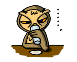 HARDBOILED OWL sticker #6925124