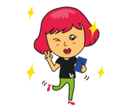 A day with Pink, Ken & Hiro (EN) sticker #6925152