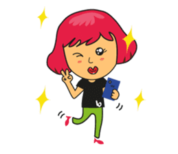 A day with Pink, Ken & Hiro (EN) sticker #6925152