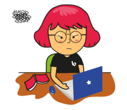 A day with Pink, Ken & Hiro (EN) sticker #6925155