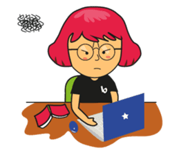 A day with Pink, Ken & Hiro (EN) sticker #6925155