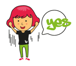 A day with Pink, Ken & Hiro (EN) sticker #6925156