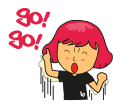 A day with Pink, Ken & Hiro (EN) sticker #6925163