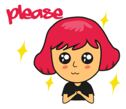 A day with Pink, Ken & Hiro (EN) sticker #6925167