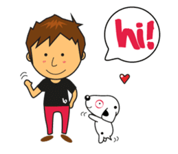 A day with Pink, Ken & Hiro (EN) sticker #6925172