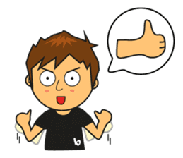 A day with Pink, Ken & Hiro (EN) sticker #6925178