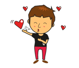 A day with Pink, Ken & Hiro (EN) sticker #6925181