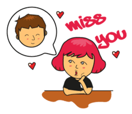 A day with Pink, Ken & Hiro (EN) sticker #6925186