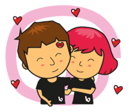 A day with Pink, Ken & Hiro (EN) sticker #6925187