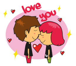 A day with Pink, Ken & Hiro (EN) sticker #6925189