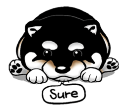 Mameshiba (Black) sticker #6925682