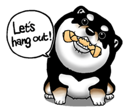 Mameshiba (Black) sticker #6925703