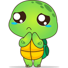 Pura, the funny turtle, version 6 sticker #6925833