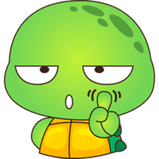 Pura, the funny turtle, version 6 sticker #6925835