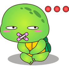 Pura, the funny turtle, version 6 sticker #6925836