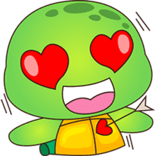 Pura, the funny turtle, version 6 sticker #6925838