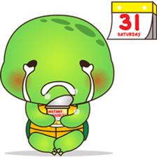 Pura, the funny turtle, version 6 sticker #6925843