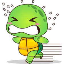 Pura, the funny turtle, version 6 sticker #6925846