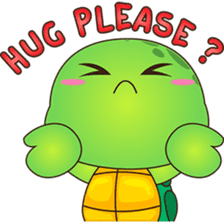 Pura, the funny turtle, version 6 sticker #6925848