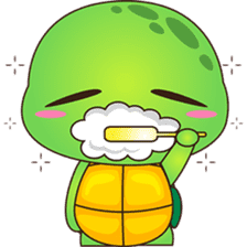 Pura, the funny turtle, version 6 sticker #6925850