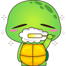 Pura, the funny turtle, version 6 sticker #6925850