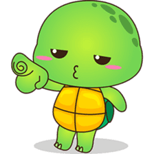 Pura, the funny turtle, version 6 sticker #6925851