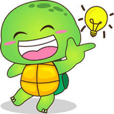 Pura, the funny turtle, version 6 sticker #6925852