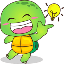 Pura, the funny turtle, version 6 sticker #6925852