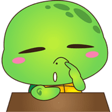 Pura, the funny turtle, version 6 sticker #6925855