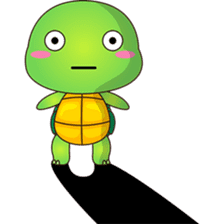 Pura, the funny turtle, version 6 sticker #6925857