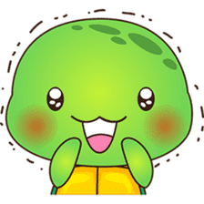 Pura, the funny turtle, version 6 sticker #6925858