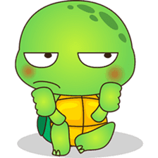 Pura, the funny turtle, version 6 sticker #6925860
