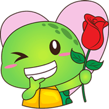 Pura, the funny turtle, version 6 sticker #6925865