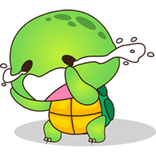 Pura, the funny turtle, version 6 sticker #6925866