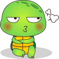 Pura, the funny turtle, version 6 sticker #6925868