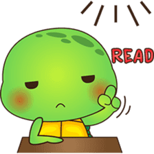 Pura, the funny turtle, version 6 sticker #6925869