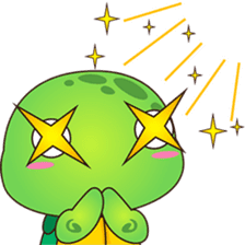 Pura, the funny turtle, version 6 sticker #6925870