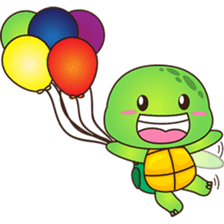 Pura, the funny turtle, version 6 sticker #6925871